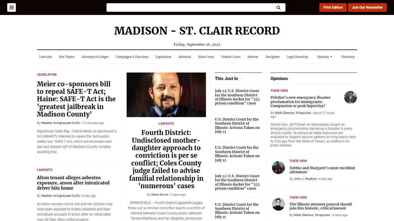 Madison - St. Clair Record